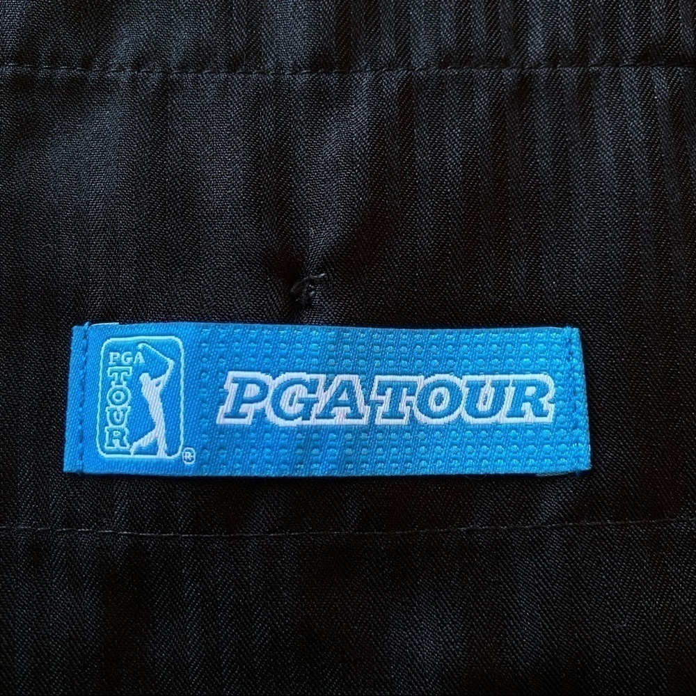 PGA Tour Men's Flat Front Shorts Black & Gray Plaid Size 34 - Picture 6 of 8
